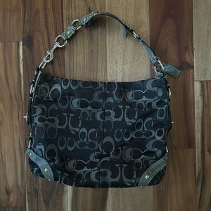 Vintage Coach Carly Optic Signature Shoulder Y2K Bag